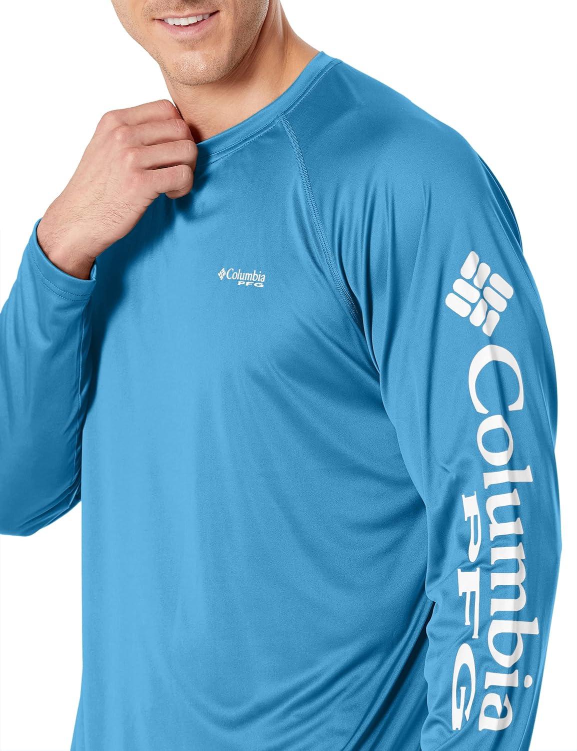 imageColumbia Mens PFG Terminal Tackle Long Sleeve ShirtYachtWhite Logo