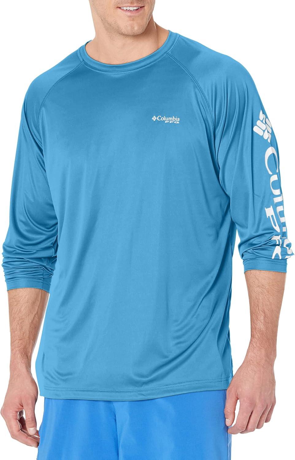 imageColumbia Mens PFG Terminal Tackle Long Sleeve ShirtYachtWhite Logo