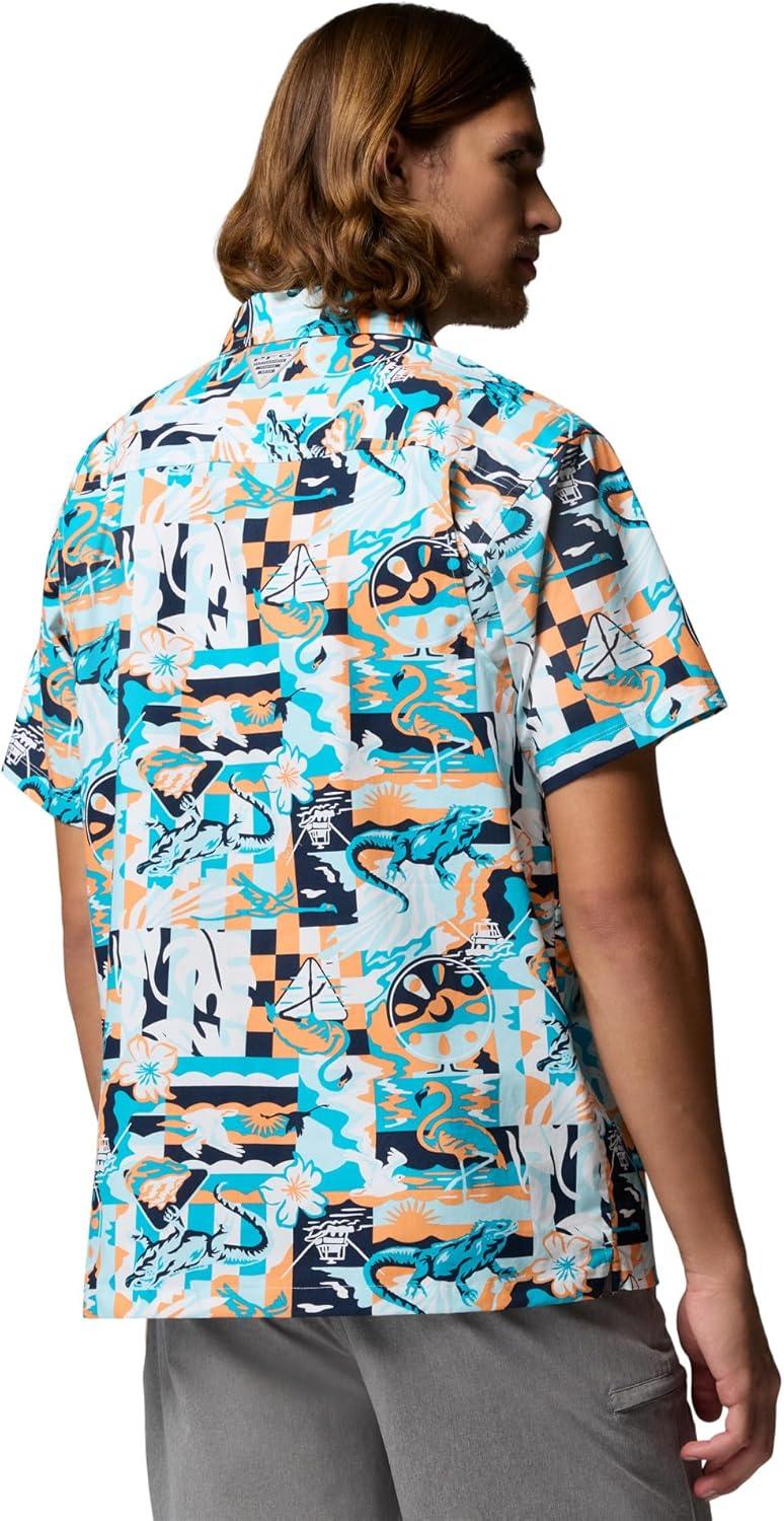 imageColumbia Mens PFG Trollers Best II Short Sleeve ShirtBright Nectar Saltwaters