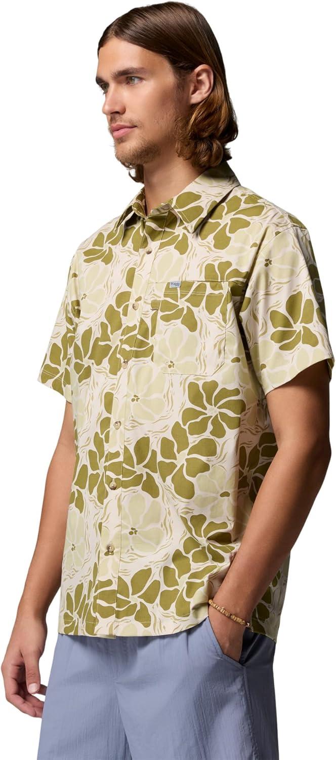 imageColumbia Mens PFG Trollers Best II Short Sleeve ShirtDark Stone Floated