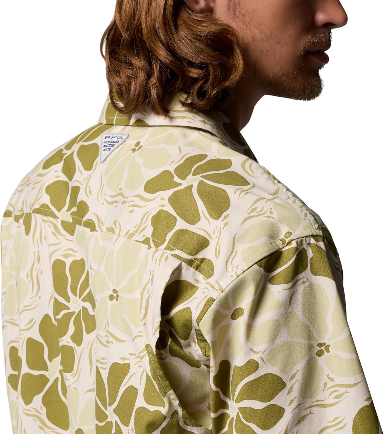 imageColumbia Mens PFG Trollers Best II Short Sleeve ShirtDark Stone Floated