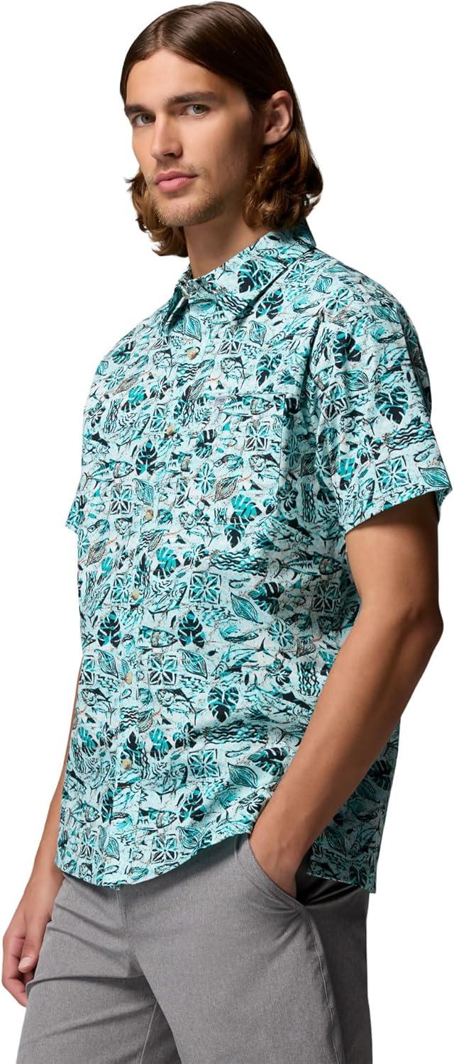 imageColumbia Mens PFG Trollers Best II Short Sleeve ShirtGulf Stream Bluewaters