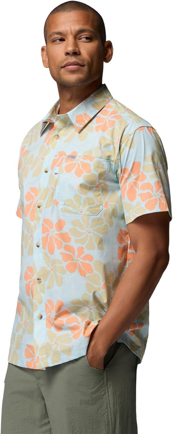 imageColumbia Mens PFG Trollers Best II Short Sleeve ShirtMarine Light Floated