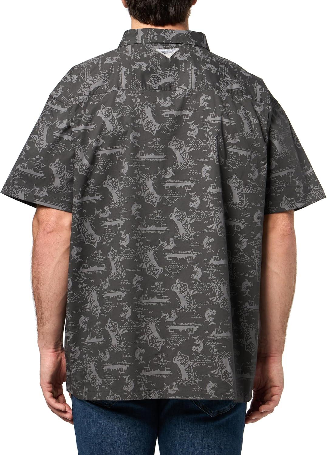 imageColumbia Mens PFG Trollers Best II Short Sleeve ShirtShark Flatout