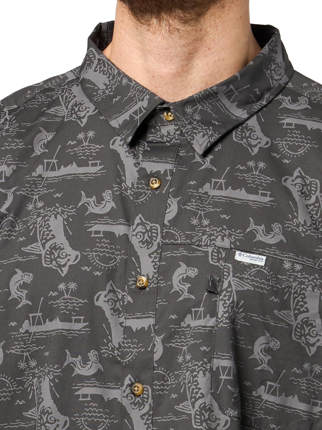 imageColumbia Mens PFG Trollers Best II Short Sleeve ShirtShark Flatout