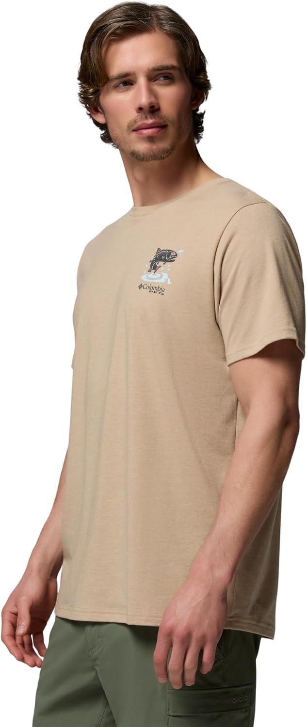 imageColumbia Mens PFG Uncharted Graphic Short SleeveBeach