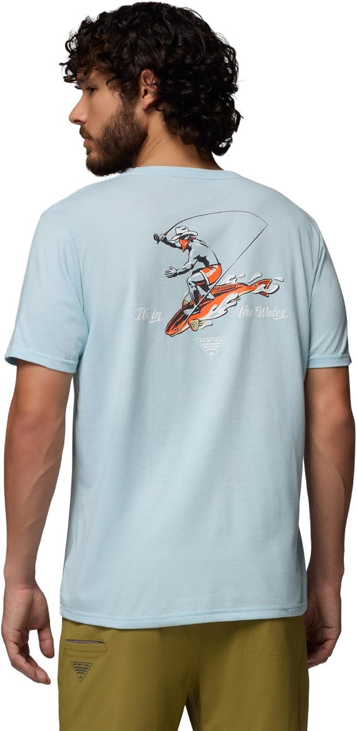 imageColumbia Mens PFG Uncharted Graphic Short SleeveMarine Light