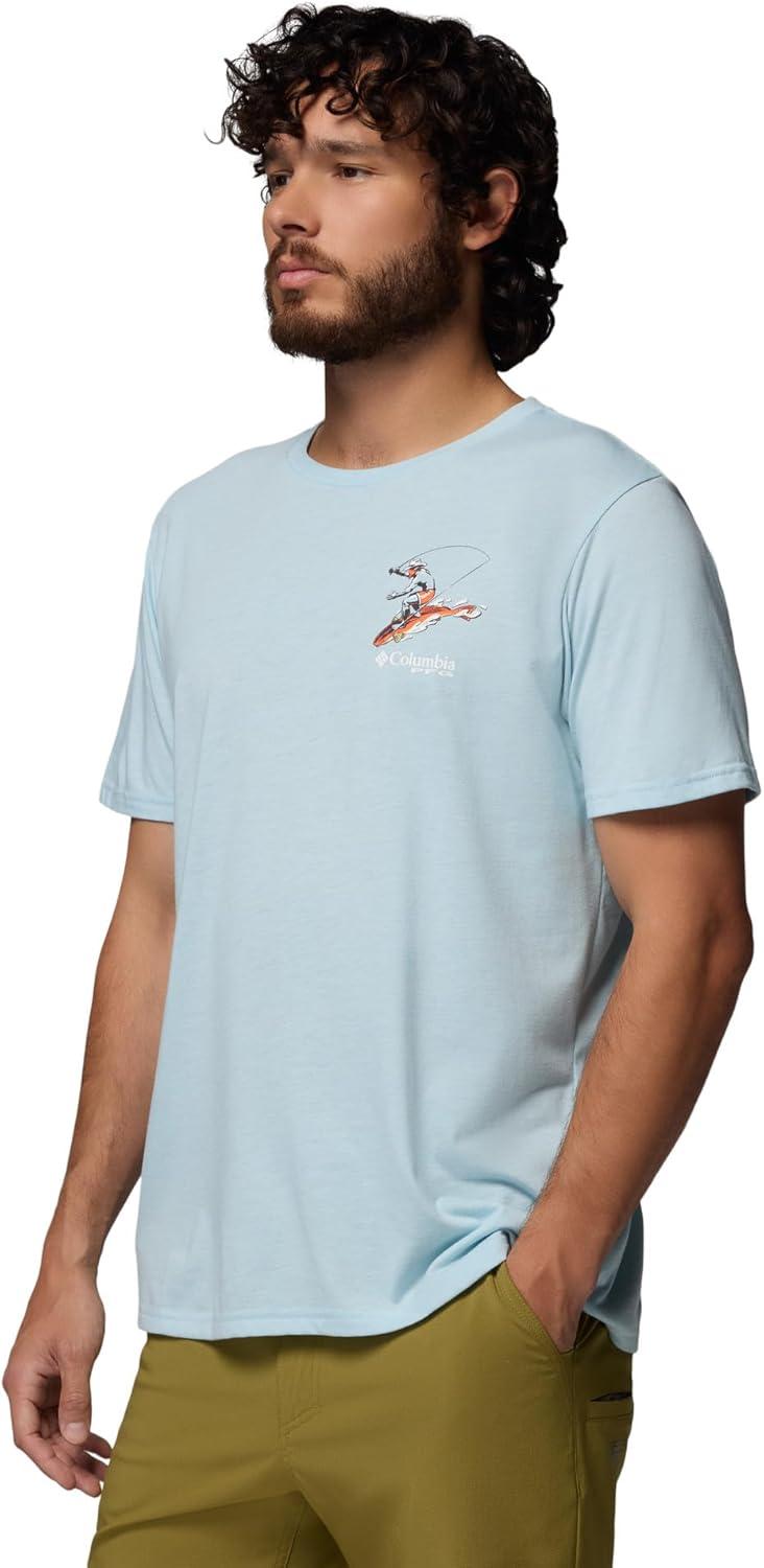 imageColumbia Mens PFG Uncharted Graphic Short SleeveMarine Light
