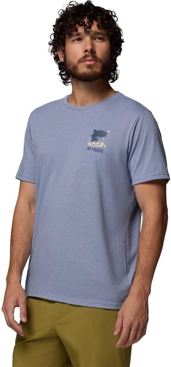 imageColumbia Mens PFG Uncharted Graphic Short SleeveNew Moon