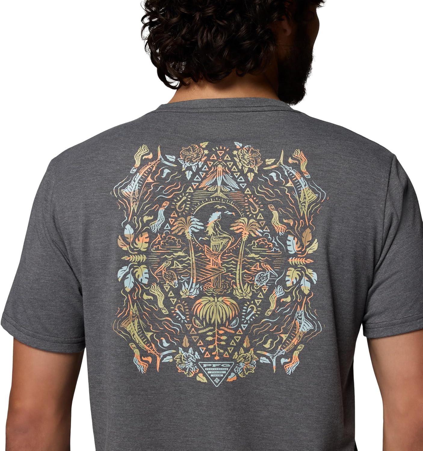 imageColumbia Mens PFG Uncharted Graphic Short SleeveShark