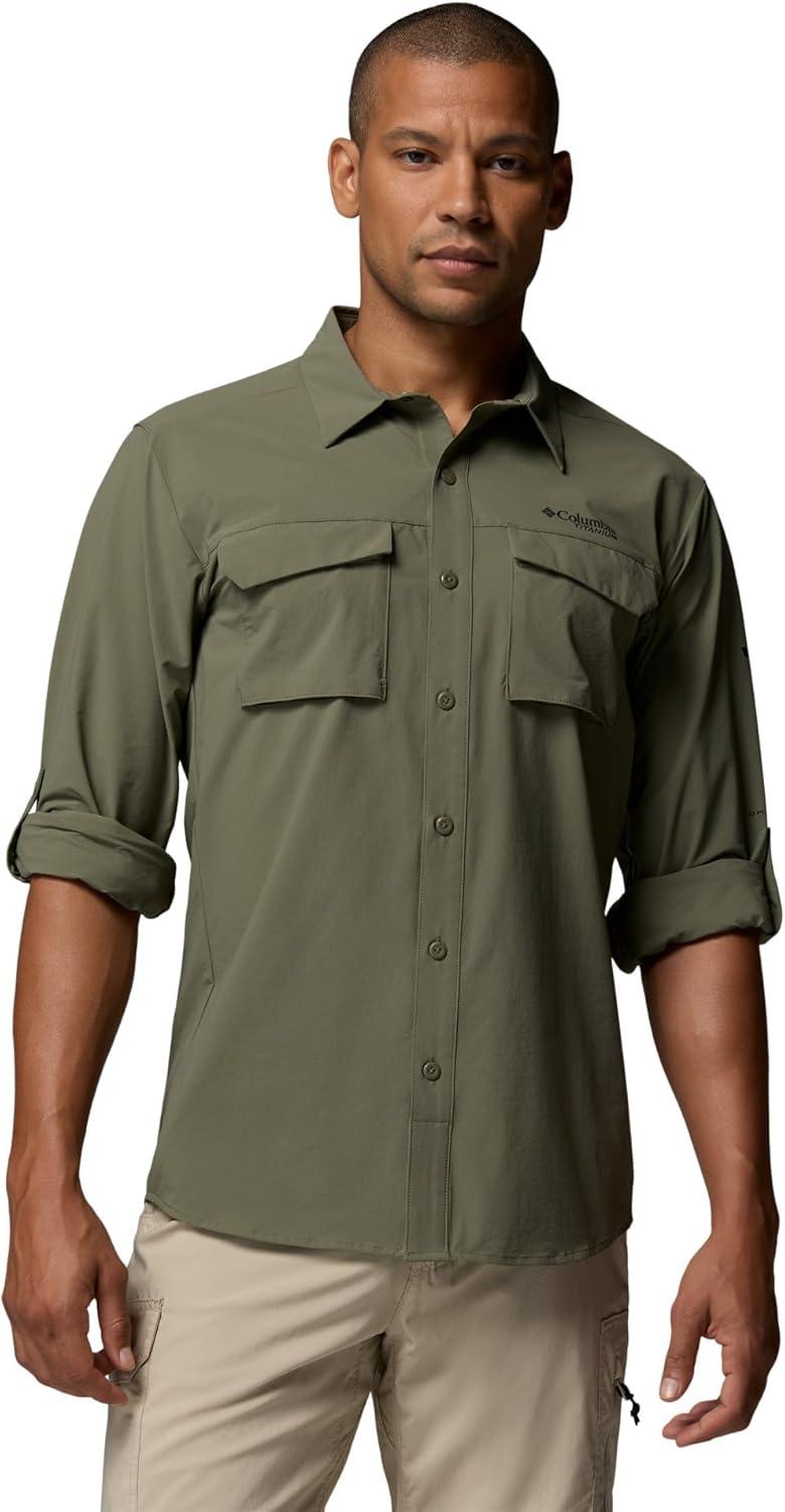 imageColumbia Mens Silver Ridge Elite Long Sleeve WovenStone Green