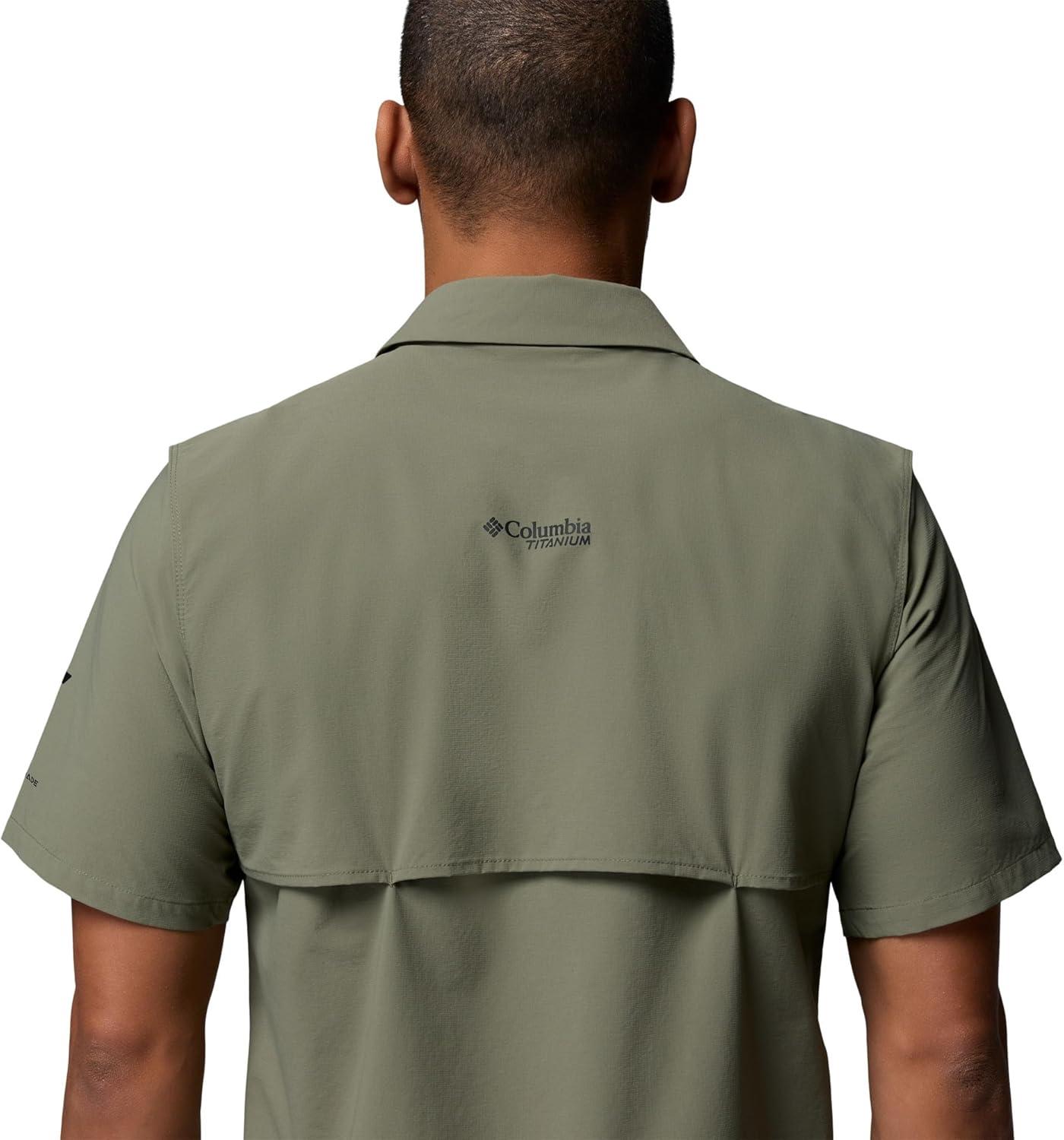 imageColumbia Mens Silver Ridge Elite Short Sleeve WovenStone Green