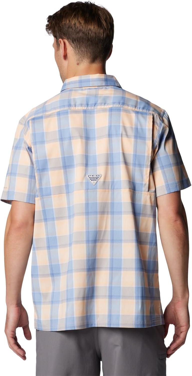 imageColumbia Mens Super Slack Tide Camp Shirt Short SleeveBluebell Ombre Check