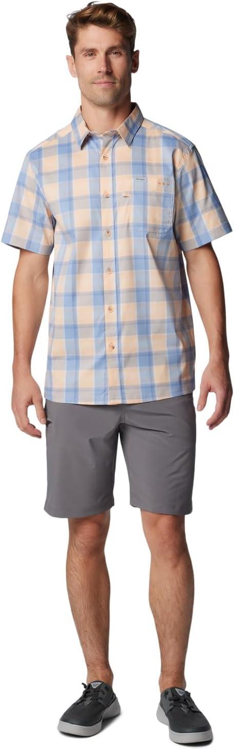 imageColumbia Mens Super Slack Tide Camp Shirt Short SleeveBluebell Ombre Check
