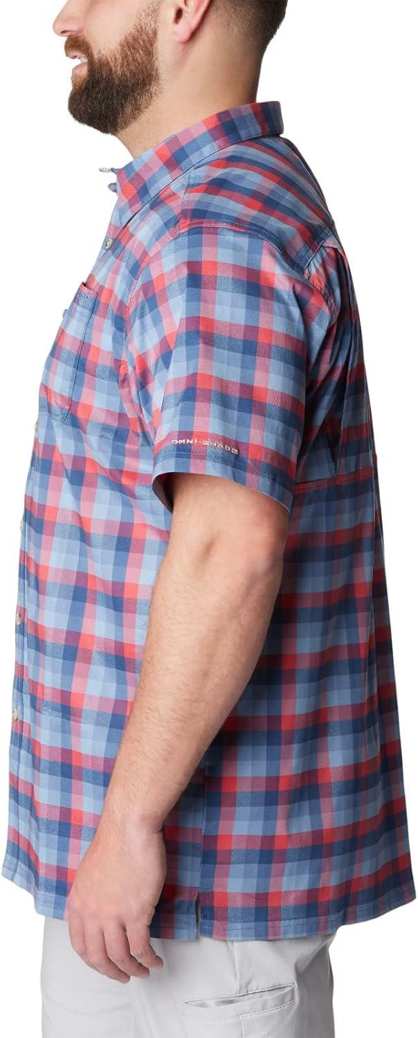 imageColumbia Mens Super Slack Tide Camp Shirt Short SleeveCarbon Mid Gingham