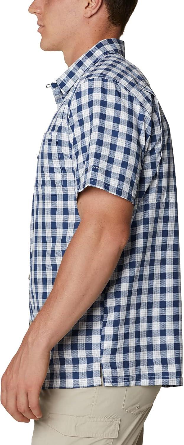 imageColumbia Mens Super Slack Tide Camp Shirt Short SleeveCarbon Palaka Plaid