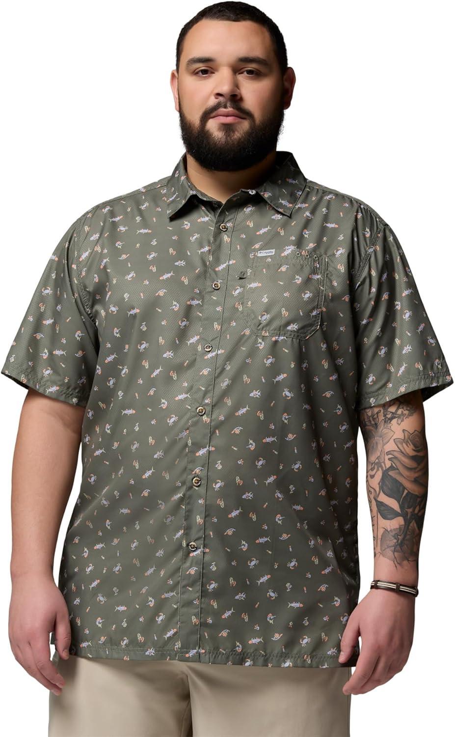 imageColumbia Mens Super Slack Tide Camp Shirt Short SleeveCypress Florilife