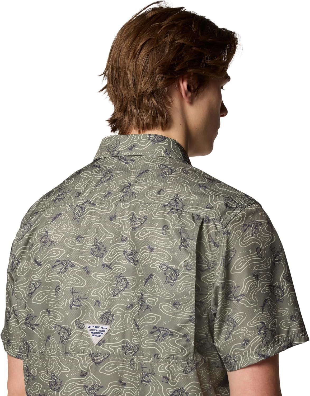 imageColumbia Mens Super Slack Tide Camp Shirt Short SleeveCypress Gameplans