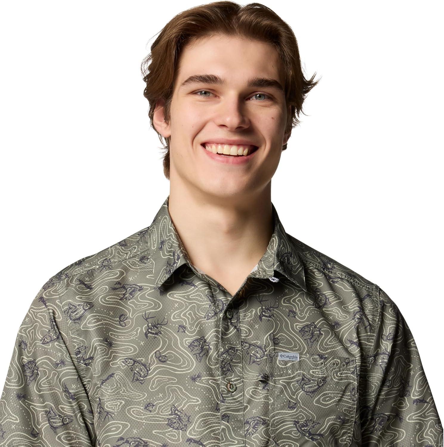 imageColumbia Mens Super Slack Tide Camp Shirt Short SleeveCypress Gameplans