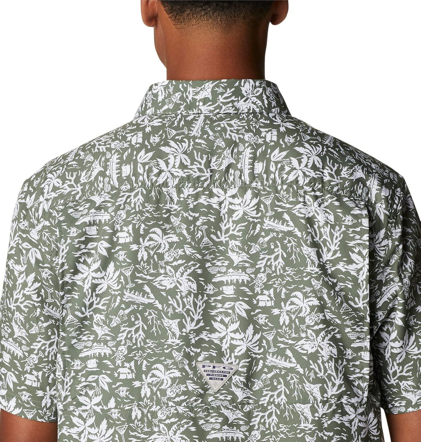 imageColumbia Mens Super Slack Tide Camp Shirt Short SleeveCypress Kona Print