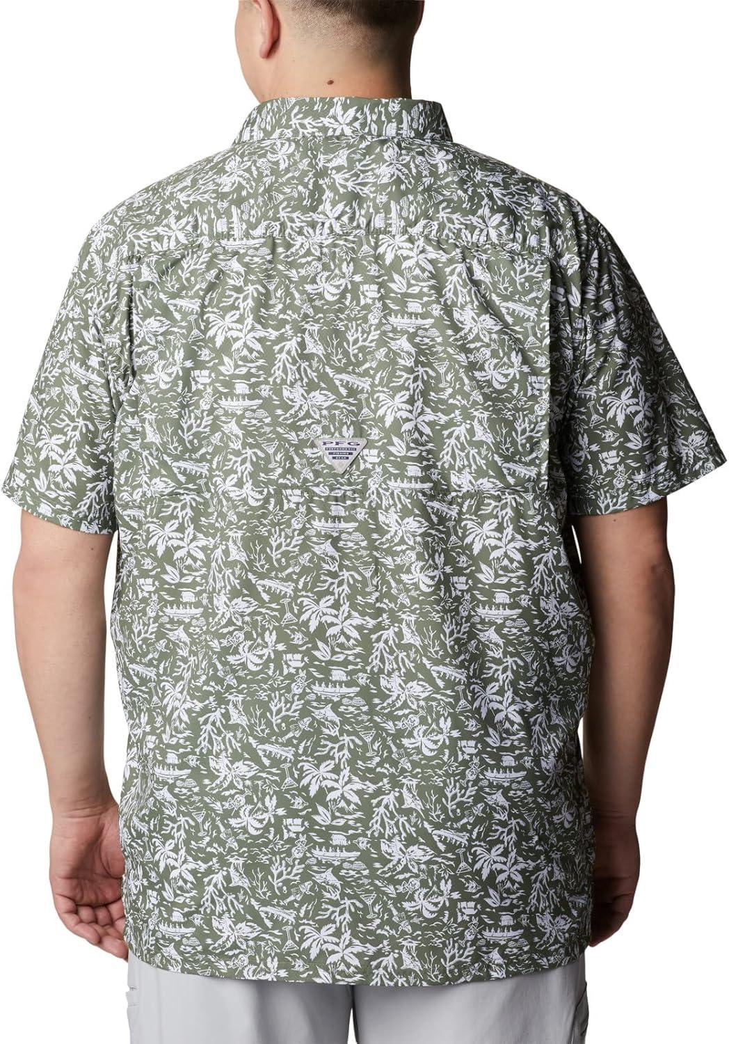 imageColumbia Mens Super Slack Tide Camp Shirt Short SleeveCypress Kona Print
