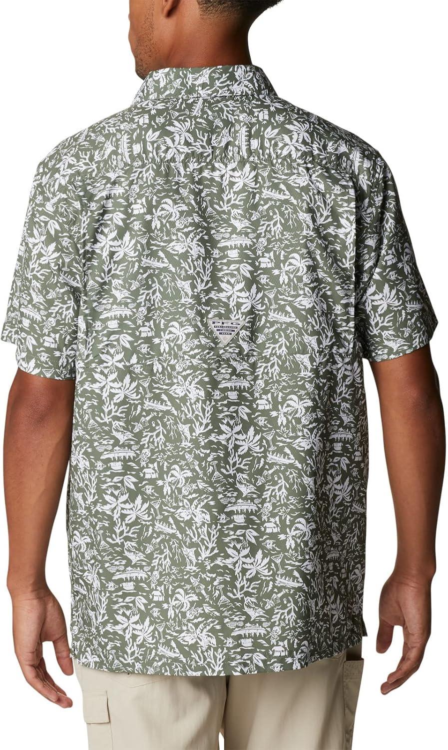 imageColumbia Mens Super Slack Tide Camp Shirt Short SleeveCypress Kona Print