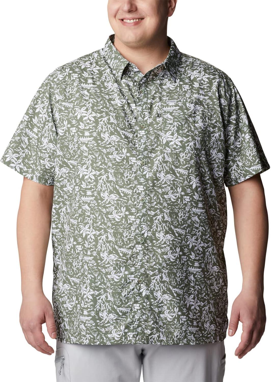 imageColumbia Mens Super Slack Tide Camp Shirt Short SleeveCypress Kona Print