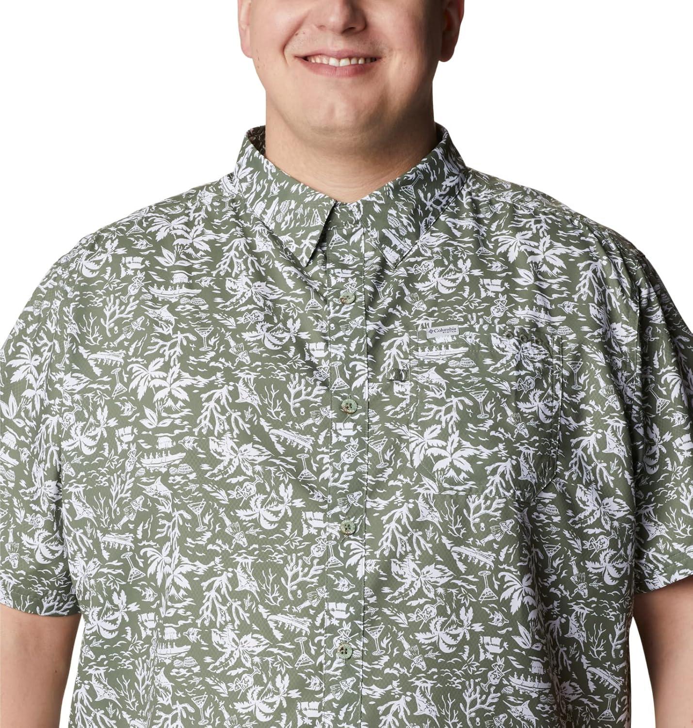 imageColumbia Mens Super Slack Tide Camp Shirt Short SleeveCypress Kona Print
