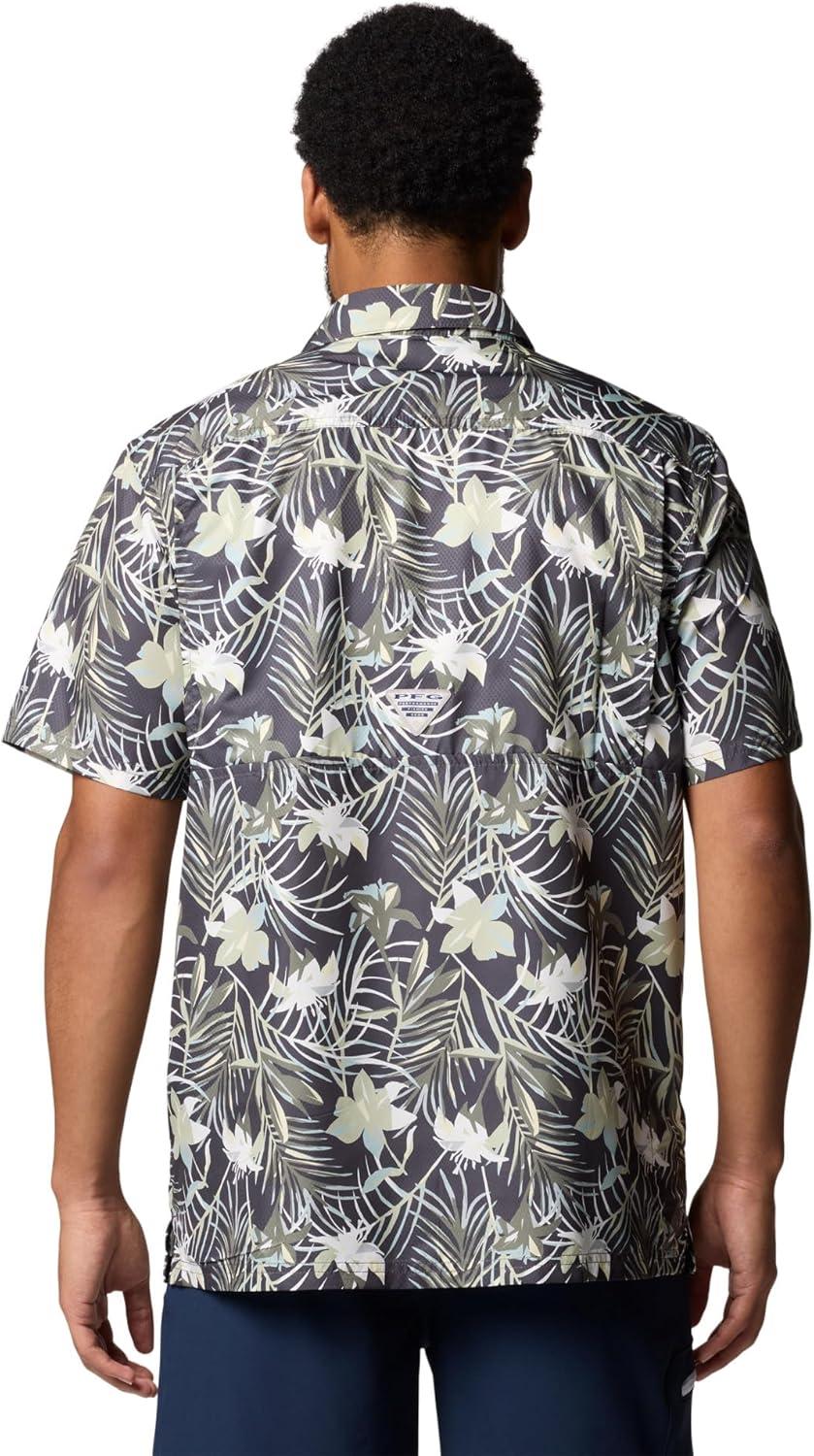 imageColumbia Mens Super Slack Tide Camp Shirt Short SleeveCypress Tropicfield
