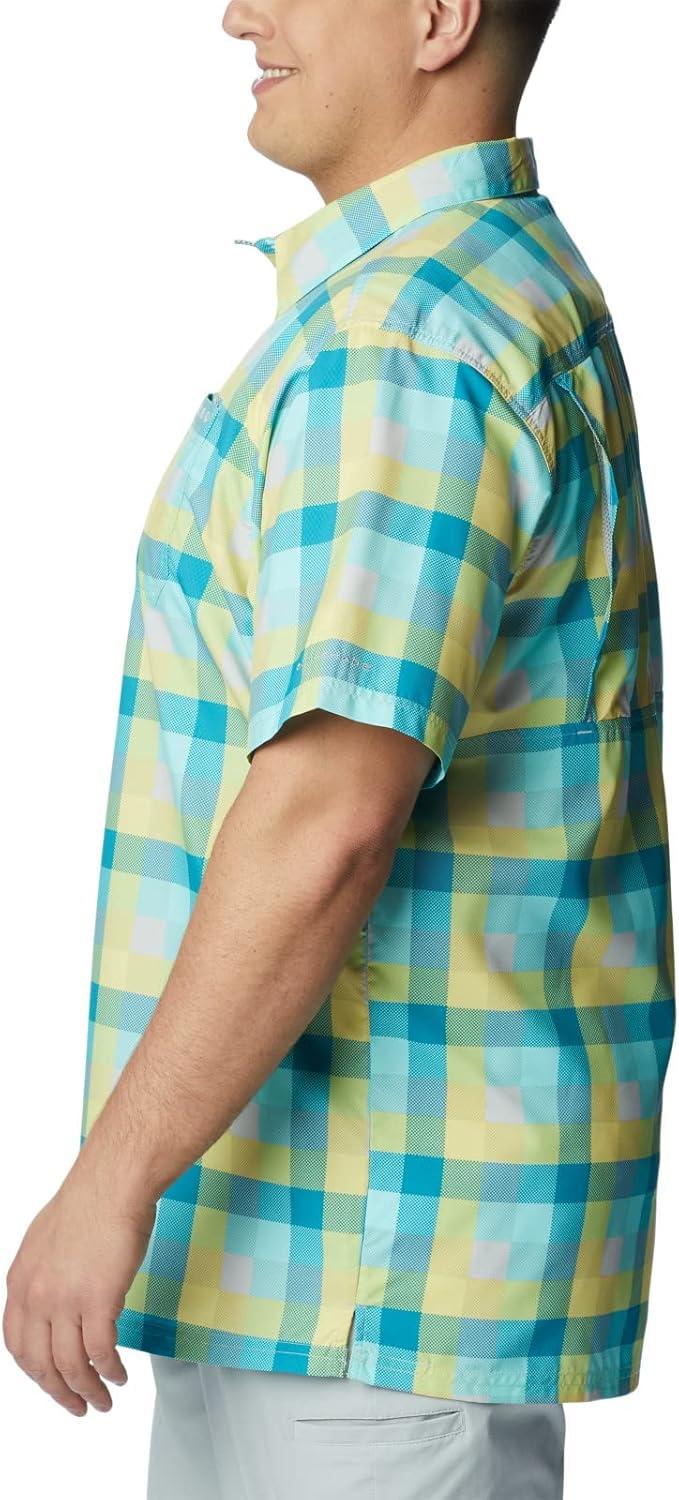 imageColumbia Mens Super Slack Tide Camp Shirt Short SleeveGulf Stream Multi Gingham