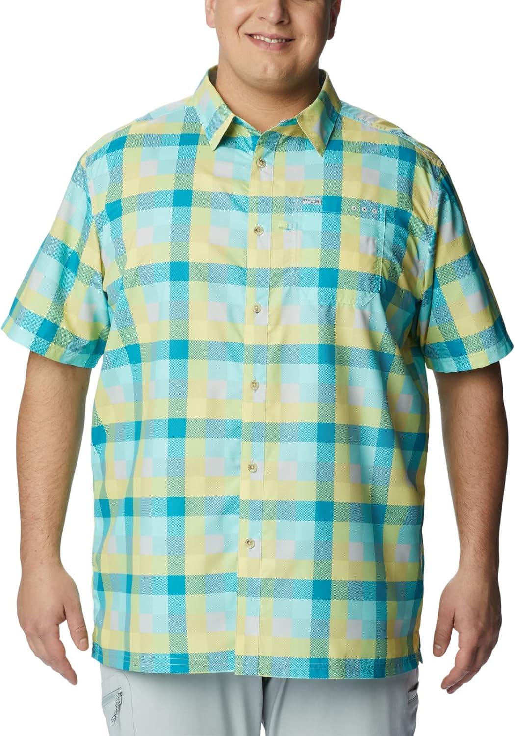 imageColumbia Mens Super Slack Tide Camp Shirt Short SleeveGulf Stream Multi Gingham