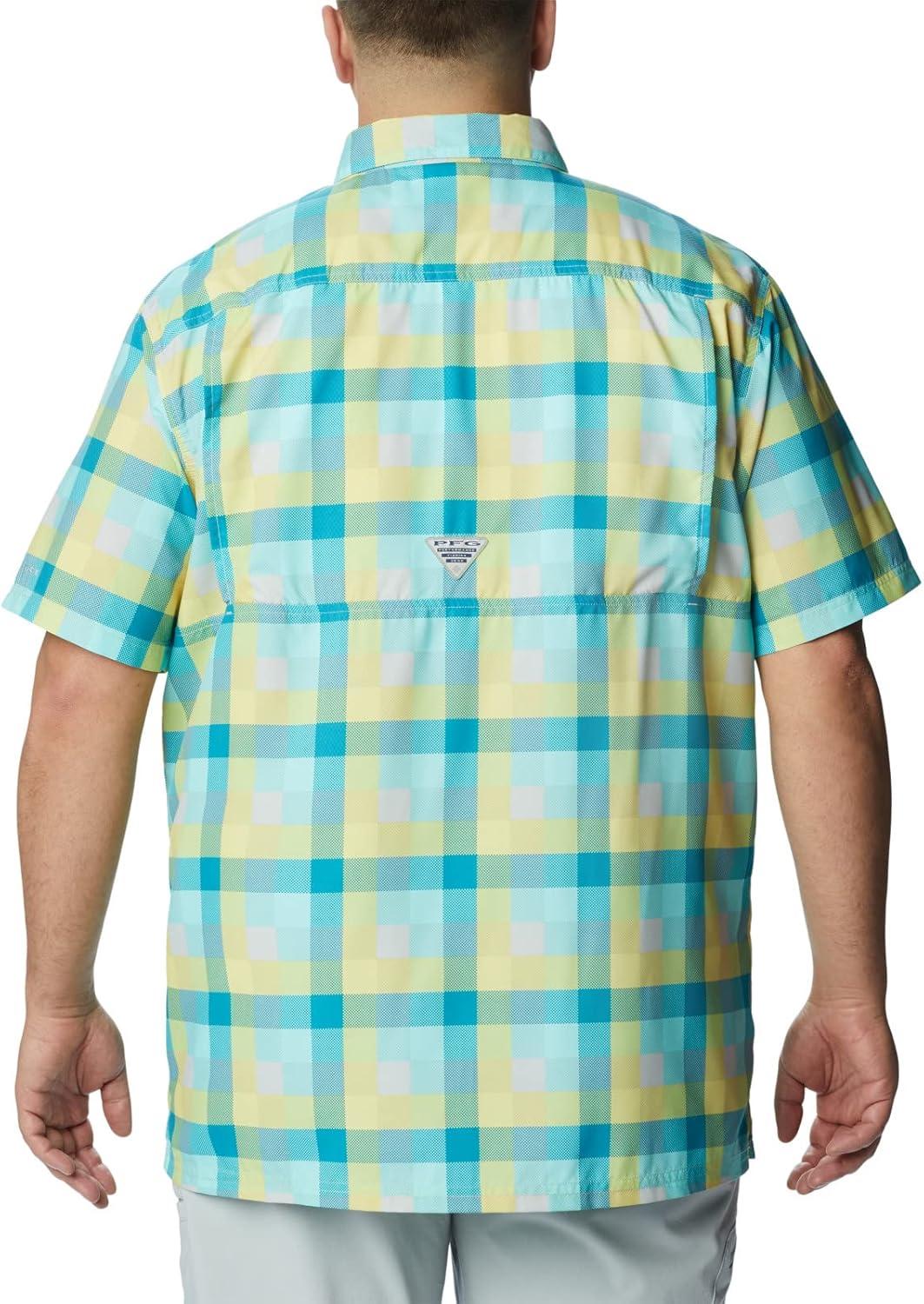 imageColumbia Mens Super Slack Tide Camp Shirt Short SleeveGulf Stream Multi Gingham