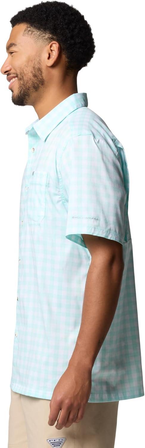 imageColumbia Mens Super Slack Tide Camp Shirt Short SleeveGulf Stream Palaka Grid