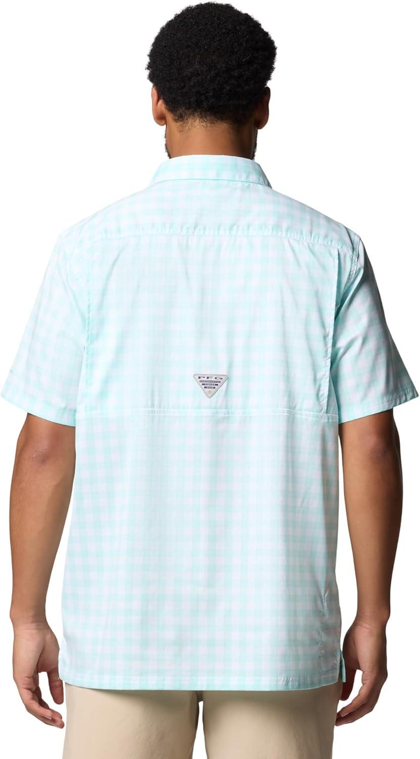imageColumbia Mens Super Slack Tide Camp Shirt Short SleeveGulf Stream Palaka Grid