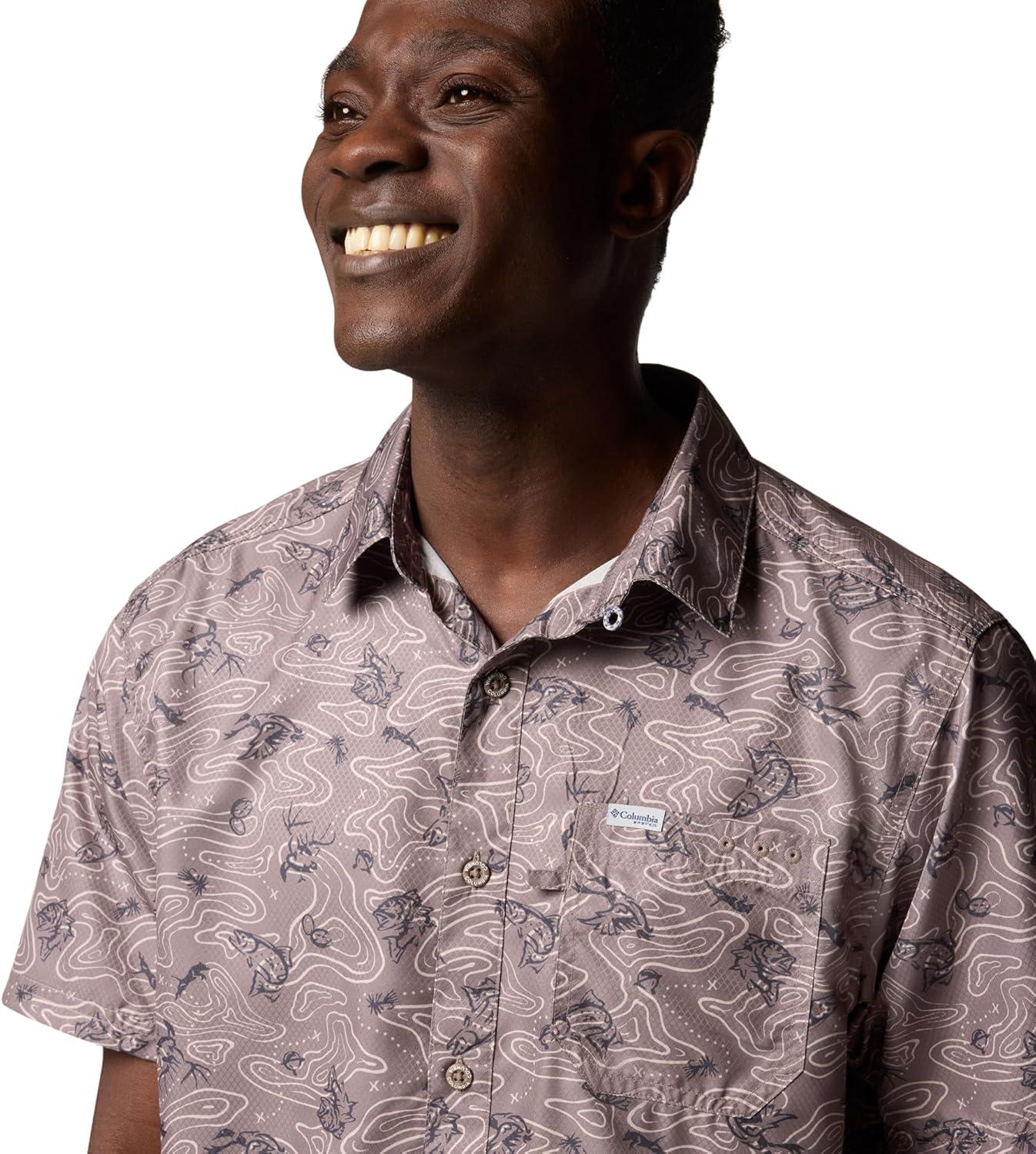 imageColumbia Mens Super Slack Tide Camp Shirt Short SleeveIron Gameplans