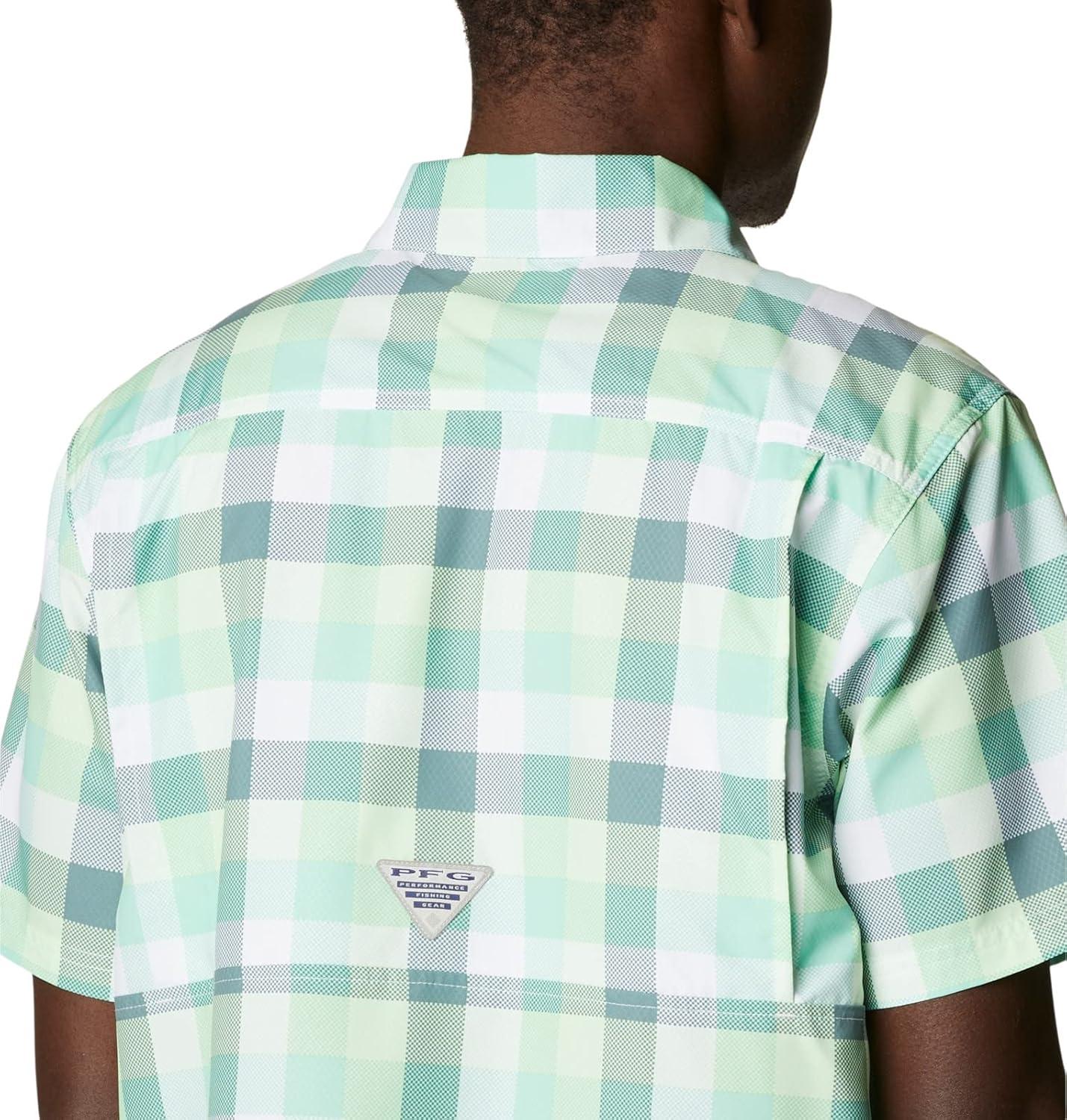 imageColumbia Mens Super Slack Tide Camp Shirt Short SleeveKey West Multi Gingham