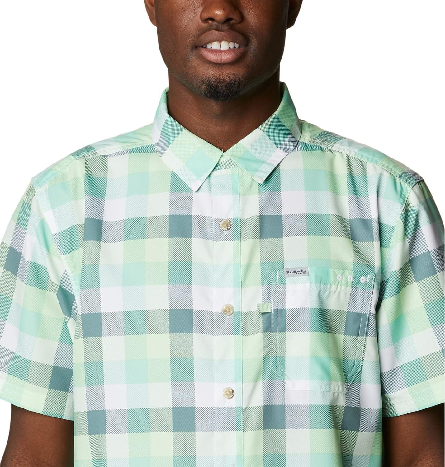 imageColumbia Mens Super Slack Tide Camp Shirt Short SleeveKey West Multi Gingham