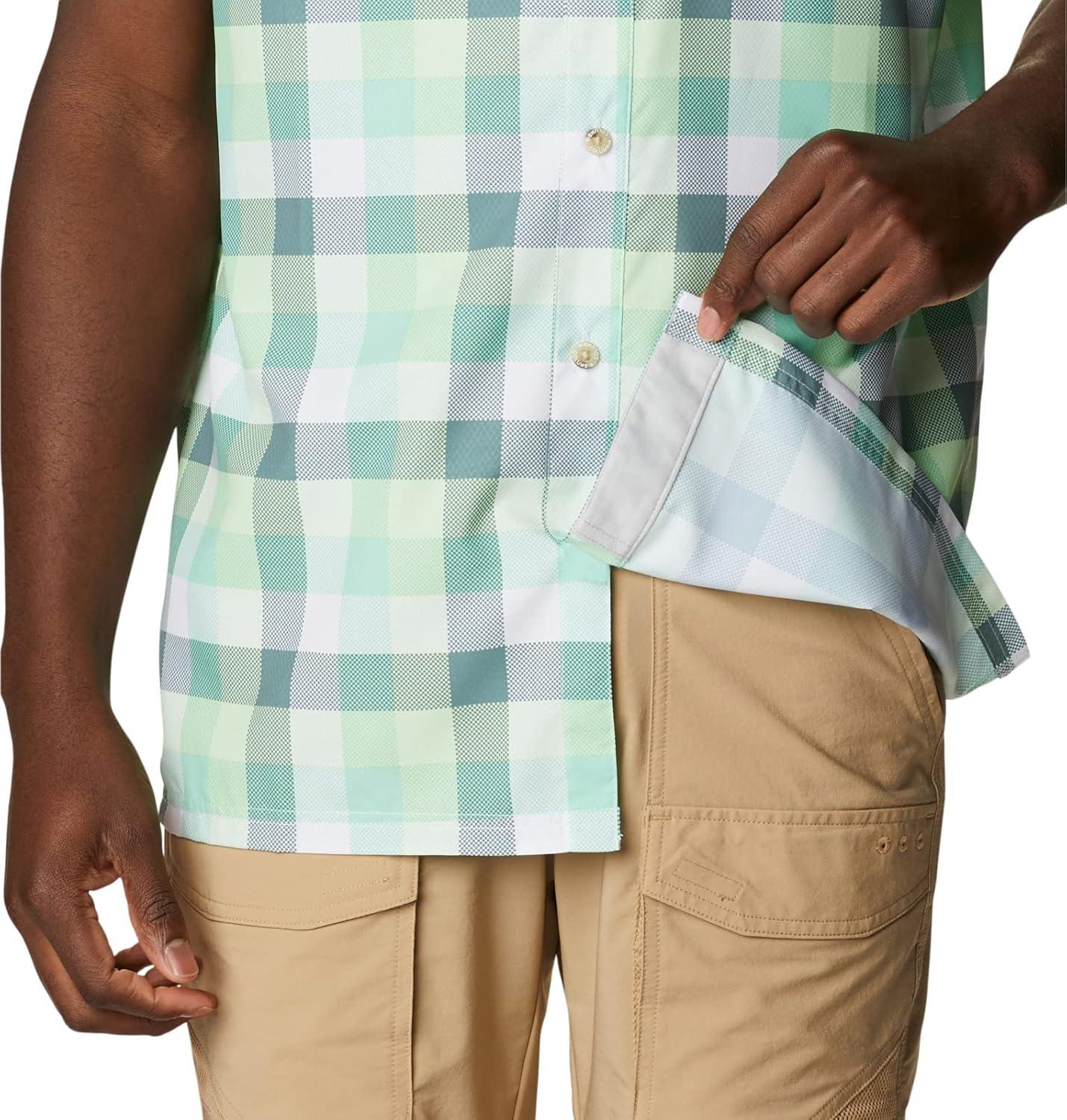 imageColumbia Mens Super Slack Tide Camp Shirt Short SleeveKey West Multi Gingham