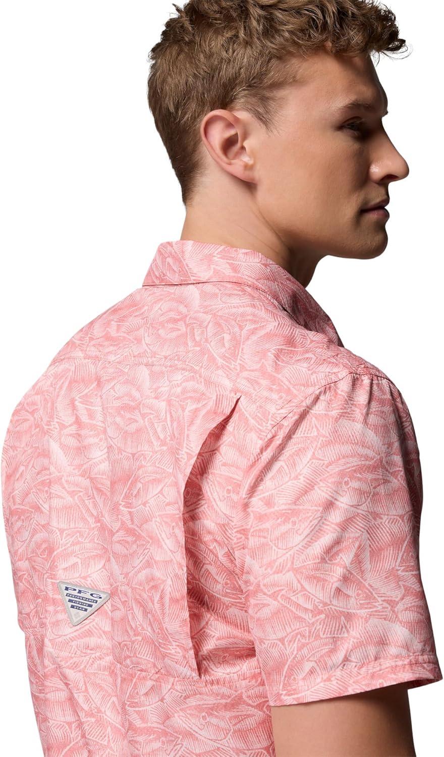 imageColumbia Mens Super Slack Tide Camp Shirt Short SleeveMelonade Tunny