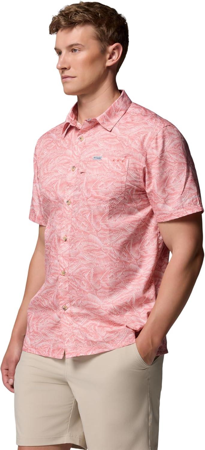 imageColumbia Mens Super Slack Tide Camp Shirt Short SleeveMelonade Tunny