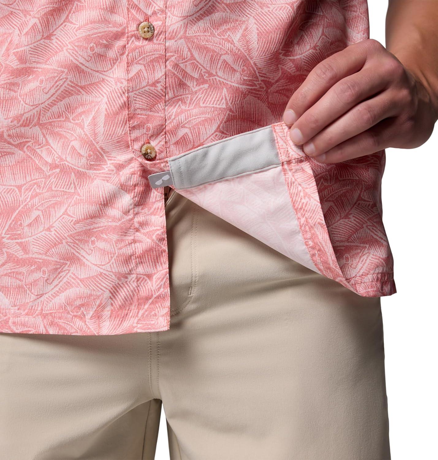 imageColumbia Mens Super Slack Tide Camp Shirt Short SleeveMelonade Tunny