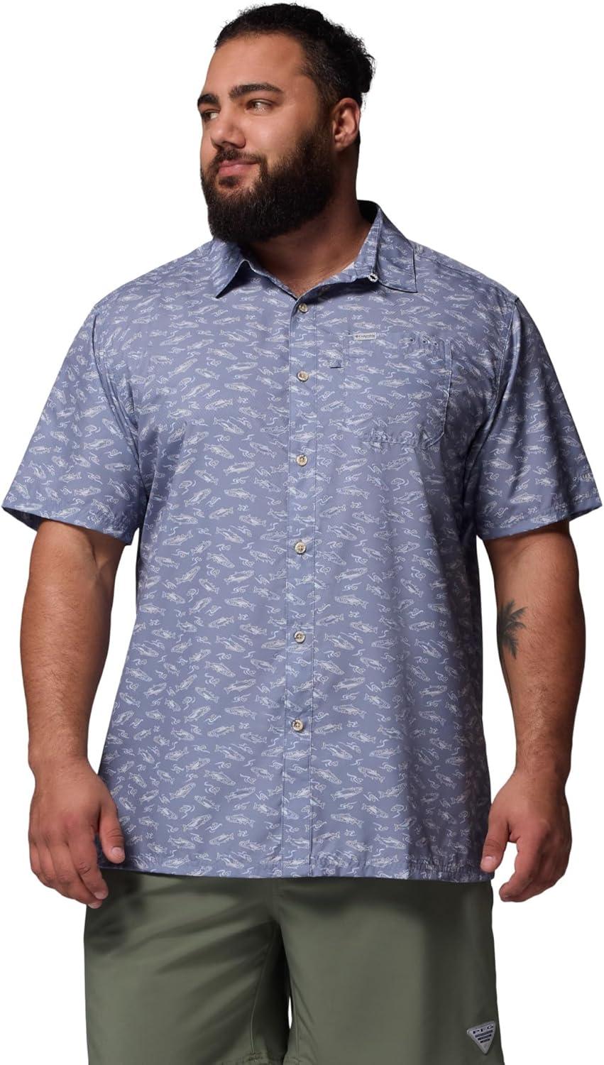 imageColumbia Mens Super Slack Tide Camp Shirt Short SleeveNew Moon Nw Catch