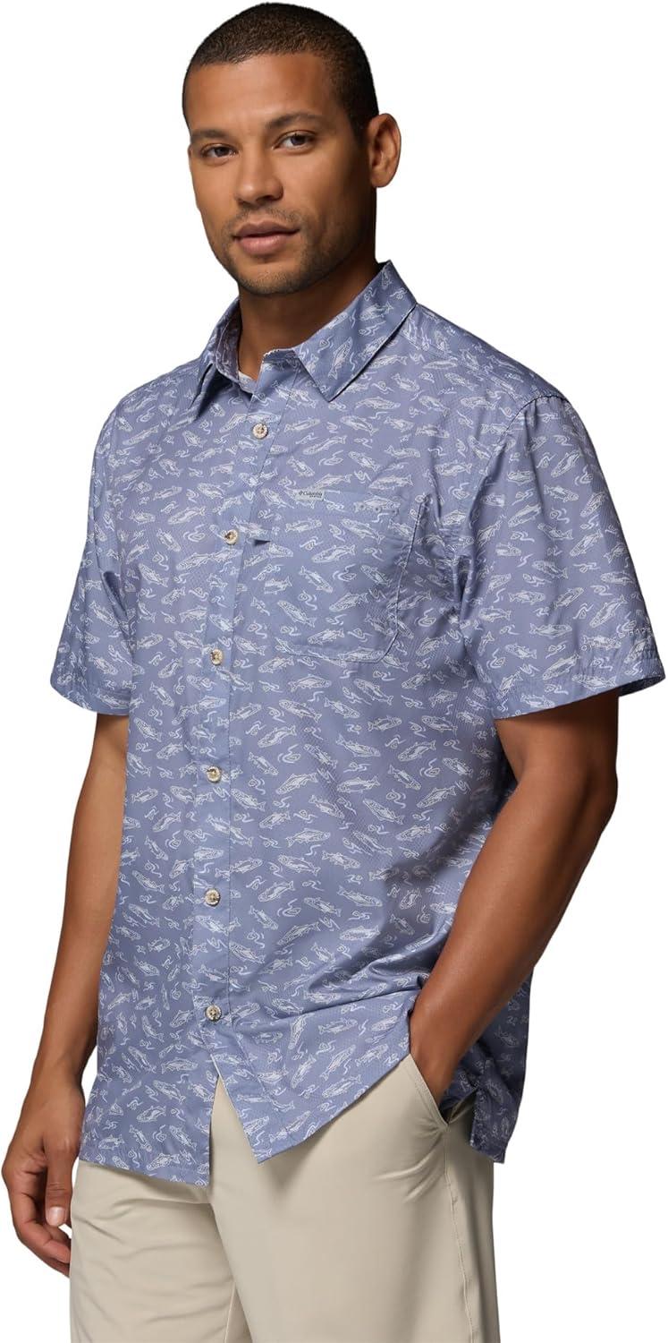 imageColumbia Mens Super Slack Tide Camp Shirt Short SleeveNew Moon Nw Catch