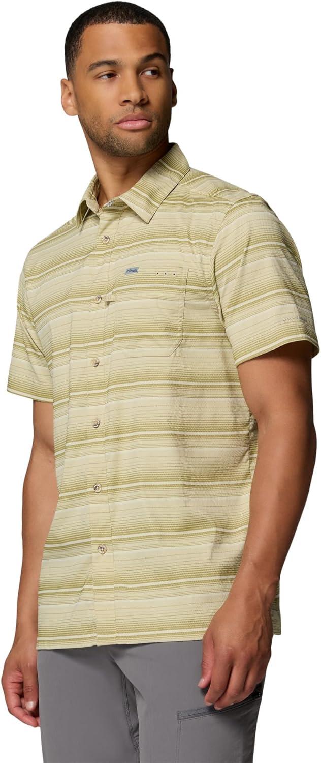 imageColumbia Mens Super Slack Tide Camp Shirt Short SleeveSerpentine Surge Stripe