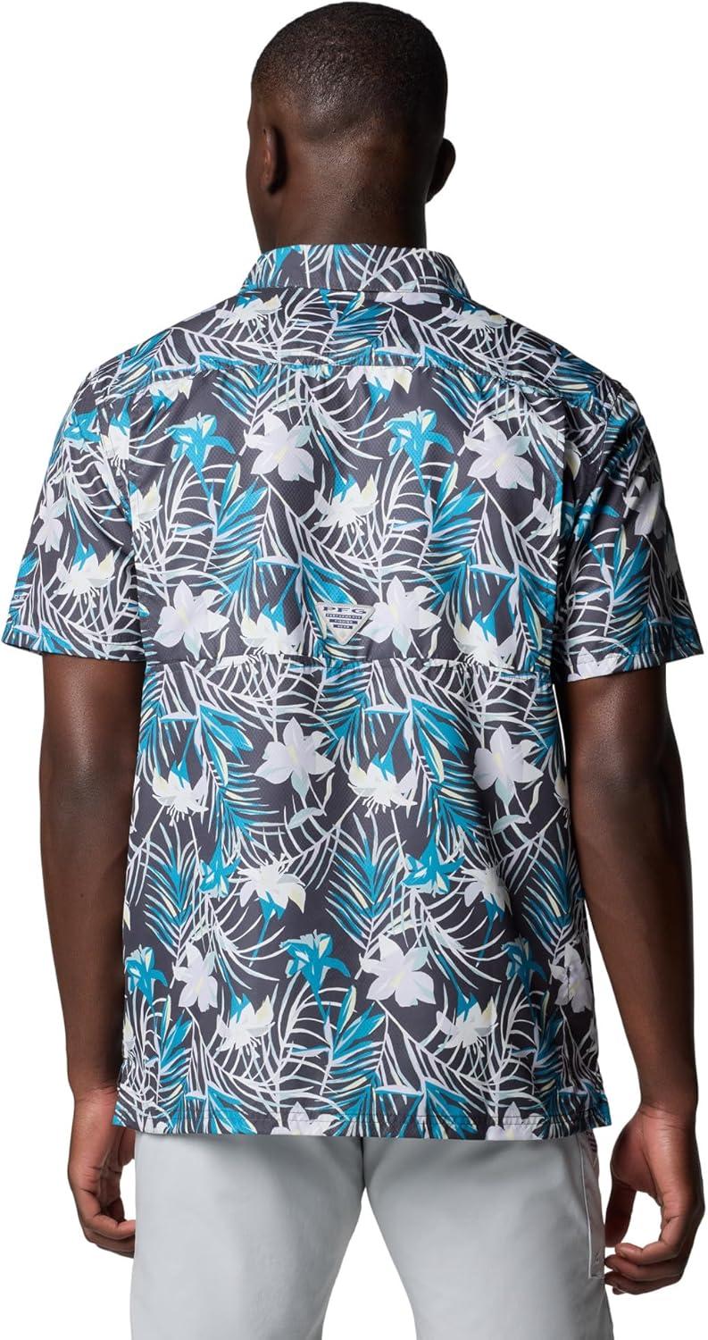 imageColumbia Mens Super Slack Tide Camp Shirt Short SleeveShark Tropicfield