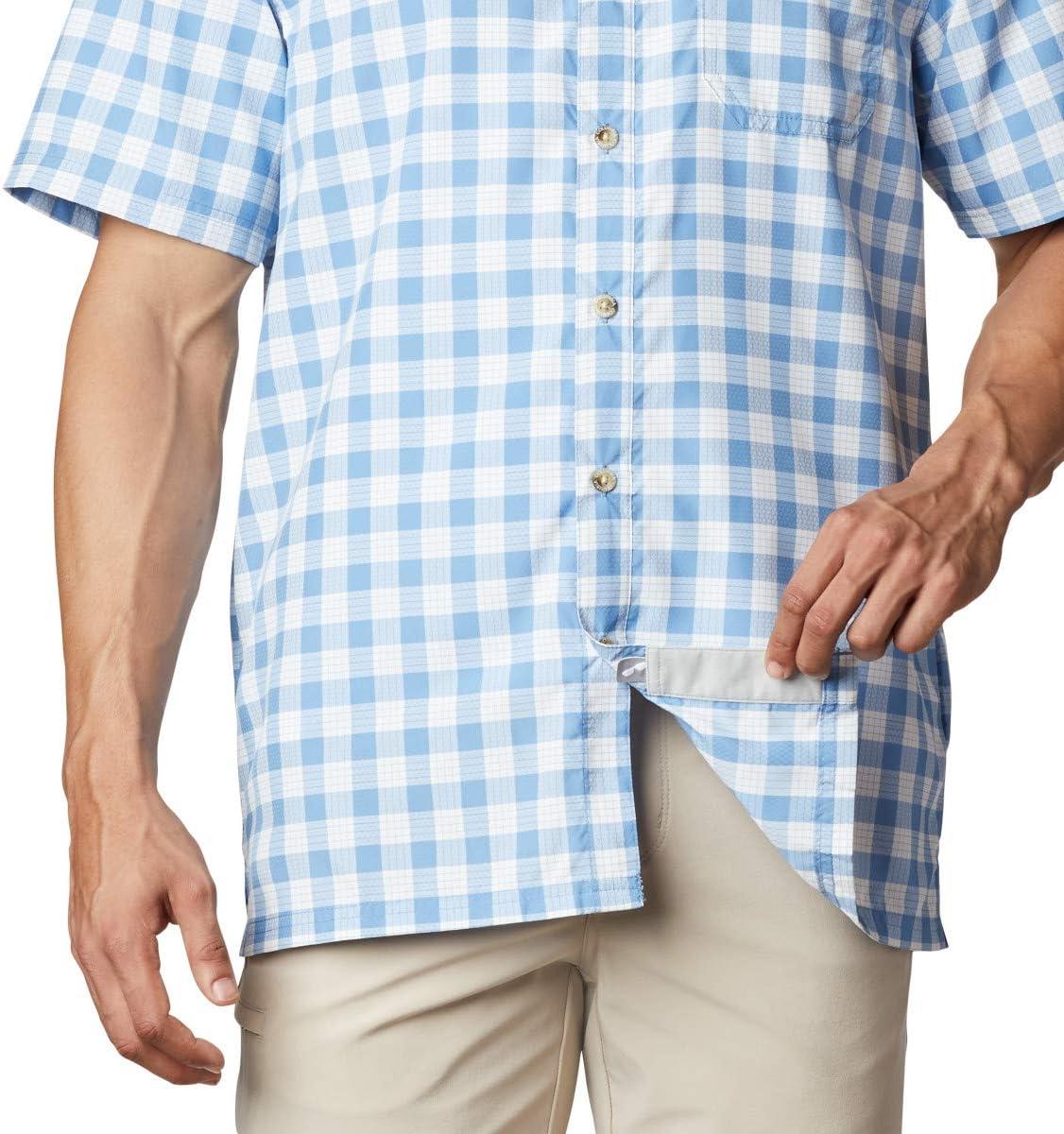 imageColumbia Mens Super Slack Tide Camp Shirt Short SleeveSkyler Palaka Plaid