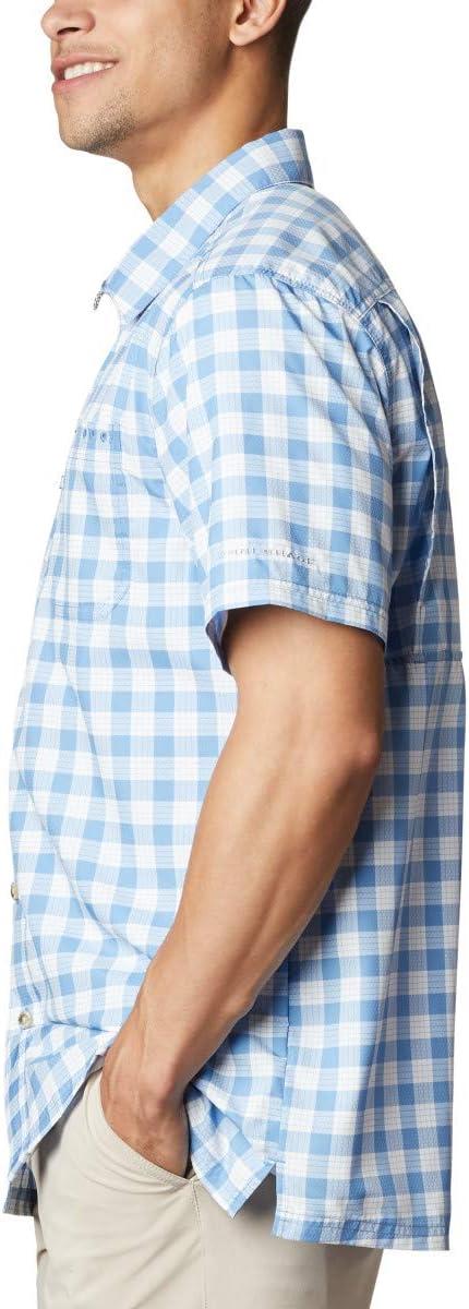 imageColumbia Mens Super Slack Tide Camp Shirt Short SleeveSkyler Palaka Plaid