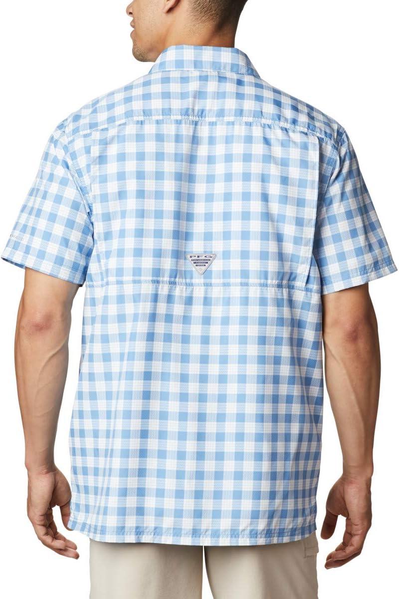 imageColumbia Mens Super Slack Tide Camp Shirt Short SleeveSkyler Palaka Plaid