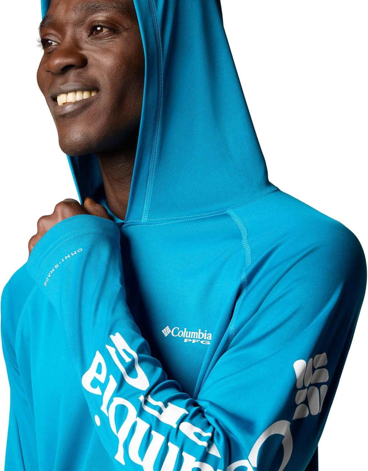 imageColumbia Mens Terminal Tackle HoodieBlue EchoWhite Logo