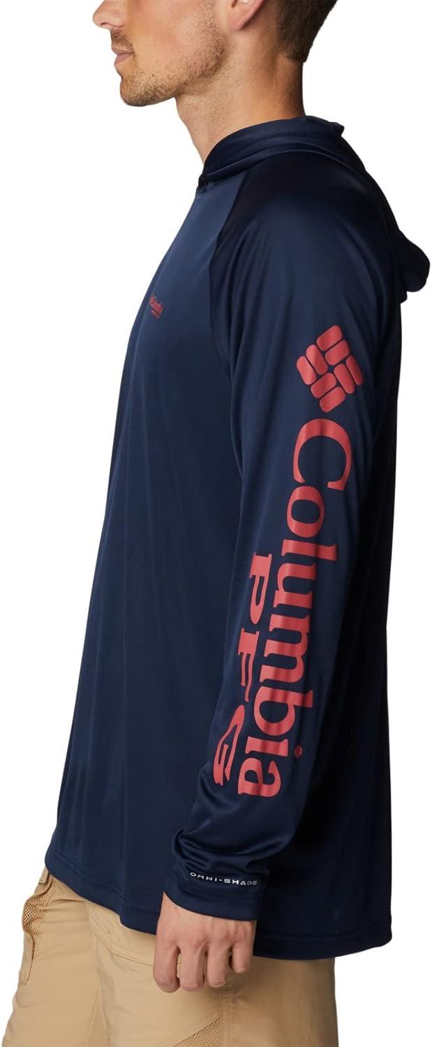 imageColumbia Mens Terminal Tackle HoodieCollegiate NavySunset Red Logo